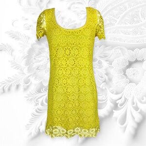 French Connection Floral Guipure Lace Dress